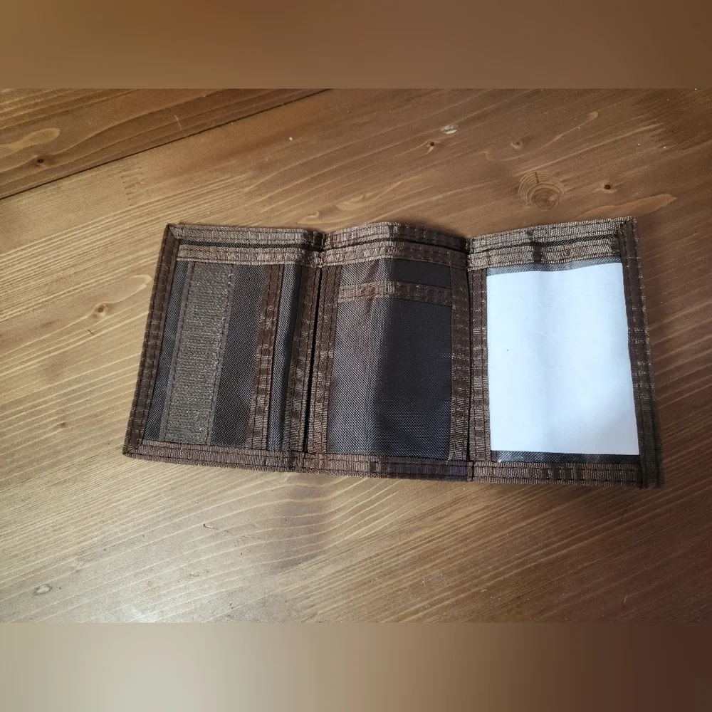 Source Unknown Baseball Print Card Holder - Brown and White